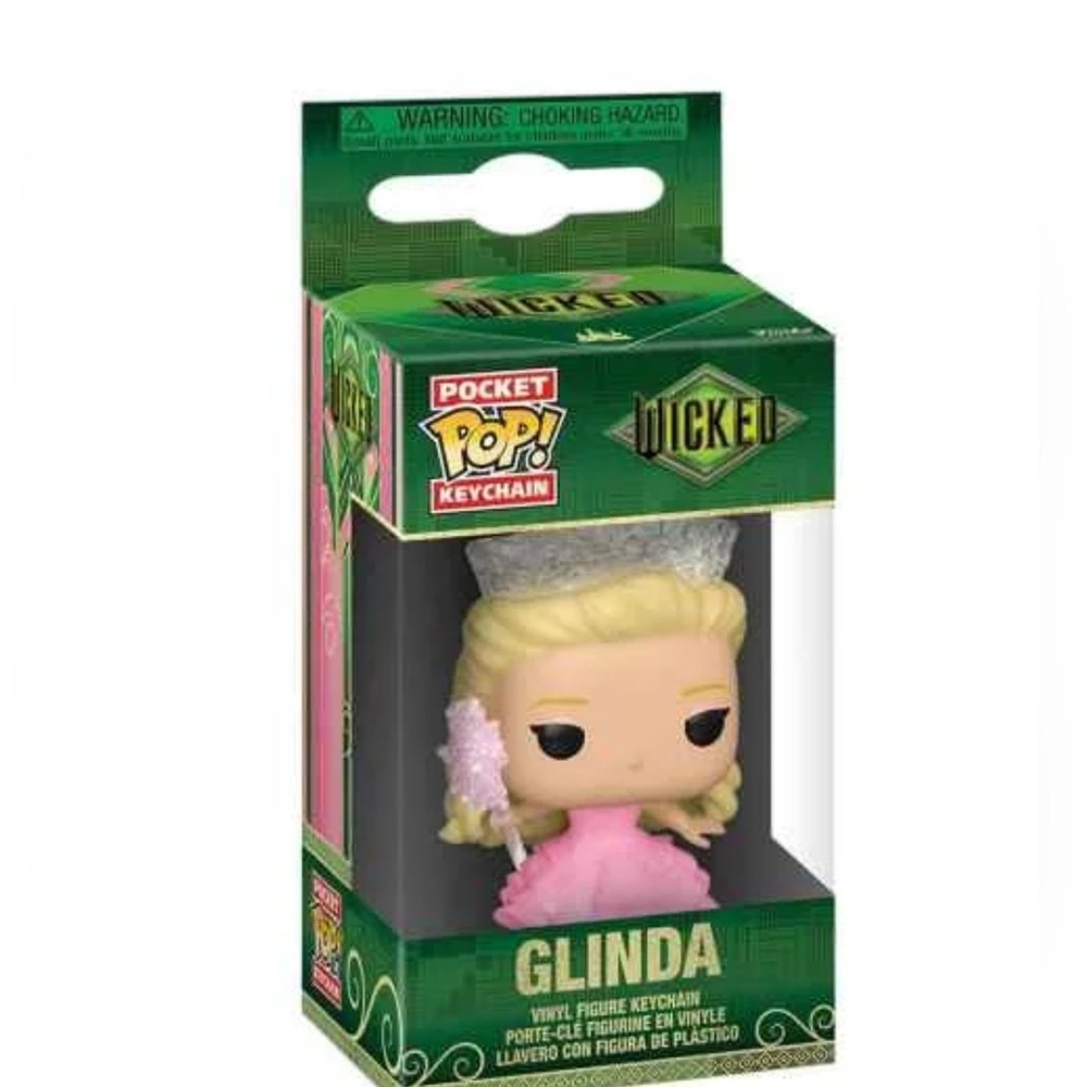 Funko Pocket Pop! Wicked Keychain - Glinda in Pink and Green Box